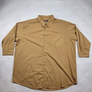 Haband Executive Division brown long sleeve dress shirt size 4XL